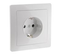 Zenitech Prise encastrée Schuko - Blanc - Orys