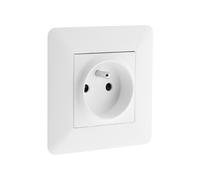 Zenitech - Prise précâblée 2P+T 16A - blanc