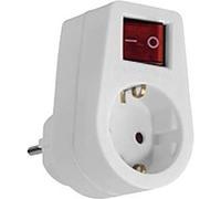 Zenitech - Prise Schuko 16A avec Interrupteur Intégré - Supporte 2300W - pour Appareils Domestiques et Professionnels - Blanc