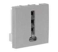 Zenitech - Prise TEL. 8 plots moteur seul. - couleur Blanc - Simplea