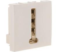 Zenitech - Prise téléphone 8 plots moteur seul - Blanc - Simplea Blanc G
