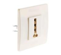 Prise TEL. 8 Plots vis + griffes Diwone Blanc