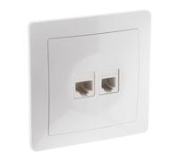Zenitech Prise téléphone RJ45 encastrable - Blanc - Orys