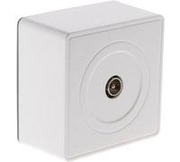 Prise TV Ø9,52mm en saillie - Blanc - Vulco - Zenitech