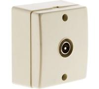 Zenitech - Prise TV Ø9,52mm saillie - Blanc - Beijing Blanc G