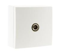 Zenitech Prise TV Ø9,52mm saillie - Blanc - Bel'Vue