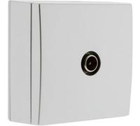 Zenitech - Prise TV Ø9,52mm saillie - Gris - Bel'Vue Blanc G