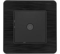 Zenitech - Prise TV complète - Ø9,52mm - métal Noir brossé - Kouro