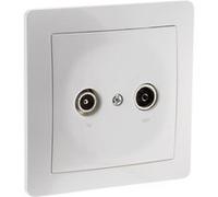 Zenitech - Prise TV-SAT - Blanc - Orys blanc