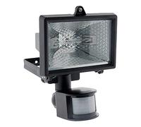 Zenitech-Projecteur halogène 120W Noir avec détecteur - IP44 CE