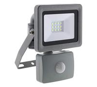 Projecteur LED + détecteur de mouvement 10W 850lm - Gris -
