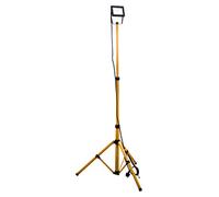 Zenitech Projecteur LED sur trépied 1x 20W Jaune pour chantier - IP65