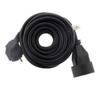Zenitech - Prolongateur 16A 2P+T HO5VV-F 3G1,5 mm² Noir 10 m