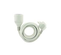 Prolongateur HO5VVF 3G1.5 3m avec pince de fixation Blanc