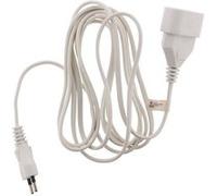 Zenitech - Prolongateur qualité HO3VVH2F 2x 0,75mm² prise 6A - Blanc 2m Blanc G