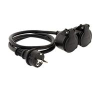 Zenitech - Prolongateur à double tête pour chantier 16A - Noir 1m