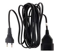 - Rallonge domestique 5m - 1380W 6A - noir