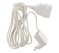 Zenitech - Prolongateur HO3VVH2-F 2x0,75mm² 3m - PVC - Compatibilité Appareils Électriques Intérieurs, Prise Gigogne, Conforme NF et CE - Usage Domestique Pratique - Blanc