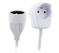 Zenitech - Prolongateur HO5VV-F 3m avec prise gigogne - Blanc