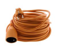 Zenitech Prolongateur jardin 16A HO5VV F 3G1,5 2P+Terre 25m Orange