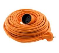 Zenitech - Prolongateur sans terre 16A HO5VV-F 2x1,5mm² 20m - Orange G