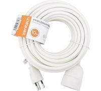 Zenitech - Prolongateur Suisse T12/T13 H05VV-F 3x1,5mm² 10m - Blanc