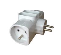 ZENITECH Quadriplite latérale 2 prises 16A et 2 prises 6A blanc