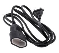 Zenitech - Rallonge de câble HO5VV-F 2x1mm² - 2m - Noir