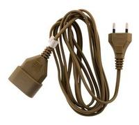 Zenitech - Rallonge Domestique 3m - 1380W 6A - Or