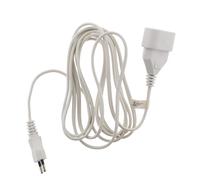 Zenitech Rallonge Électrique Domestique 5m Prolongateur 6A Câble H03VVH2-F | 2x0,75mm², Usage Intérieur, Blanc, Sécurité Enfant, 1380W Max sous 230V, Certifiée NF, Contact de Terre, Raccordement Rapide