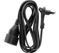 Zenitech - Rallonge électrique/Prolongateur - 6A 3m - Fiche Plate - Noir