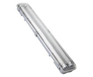 Zenitech - Réglette Étanche IP65 2x18W 2500lm - Tubes LED G13 Inclus - Polycarbonate Résistant - Installation Rapide, Longue Durée de Vie 30 000h - Usage Intérieur/Extérieur - Blanc