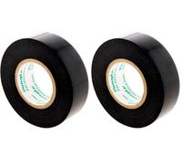 Zenitech Rouleau adhésif 19mm x 20m - Noir (Lot de 2)