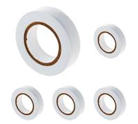 Zenitech - Rouleau Adhésif Isolant PVC 0,15mm - Blanc - Largeur 15mm x Longueur 10m - Idéal pour Travaux Électriques - Repérage Facile - Qualité Professionnelle pour Sécurité et Fiabilité Maximales