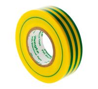 Zenitech - Ruban Adhésif Isolant Électrique - PVC 0,15mm - Largeur 19mm - Longueur 20m - Idéal pour Travaux Électriques et Repérage Facile - Vert/Jaune
