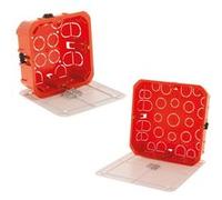 Zenitech - Set de 2 boîtes de dérivation cloison sèche - vis + couvercle ajustable G