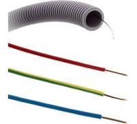 Zenitech - Set de 3 câbles H07V-U 2.5mm² 25m + gaine ICTA préfilée Ø20mm 25m