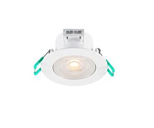 Zenitech Spot Led Encastrable - Spot Led - Spot Encastrable Led - Spot Led interieur encastrable - Led Spot - Led Encastrable Plafond - Start Spot 400 Lm IP44 3000 K Ø87 Angle 38°