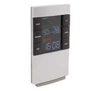 Zenitech - Station Météo Intérieure - Écran Couleur Rétroéclairé - Prévisions 24h, Température/Humidité, Mémoire Mini/Maxi, Icône Confort, Histogramme - Pour Maison/Bureau - Gris