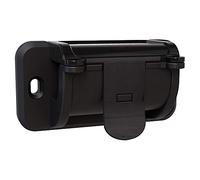 Zenitech - Support Mural Enrouleur Jardin - Acier - Fixation Vis Entraxe 80mm - Double Système de Verrouillage Frontal, Ancrage Fixe - Installation Facile - Noir