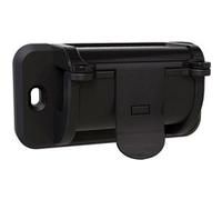 Zenitech - Support Mural enrouleur Jardin - Acier - Fixation Vis entraxe 80mm - Double Système de Verrouillage Frontal, Ancrage Fixe - Installation Facile - Noir