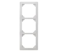Zenitech - Triple Plaque de Finition - Blanc - Orys