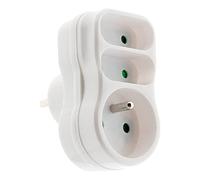 Zenitech - Triplite 1x16A + 2x6A façade - Blanc