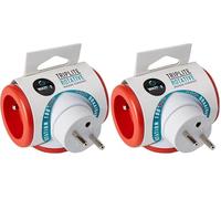 Zenitech Triplite 3x16A rotative Rouge - Watt and co (Lot de 2)