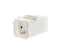 zenitech Triplite - Coupe-circuit - 2x 16A + 1x 6A côté - entrée : Type E - connecteurs de sortie : 3 (Europlug, 2 x CEE 7/5) - blanc