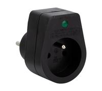 Parafoudre 1 prise simple - Noir - Zenitech