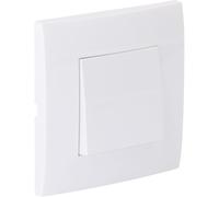 Zenitech Va et Vient encastré + Plaque de Finition Kalya - Blanc