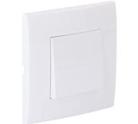 Zenitech - Va et vient encastré + plaque de finition Kalya - Blanc blanc