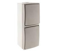 Zenitech Va et Vient + Prise 16A 2P+T étanche IP55 - Gris - Orok