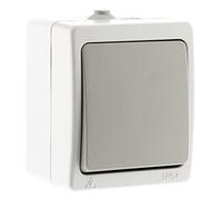 Zenitech - Va et vient simple - Gris Clair IP54 - Akya